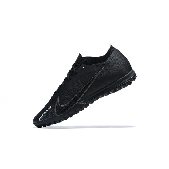 Nike Vapor 15 Academy TF Black For Men Low-top Soccer Cleats 