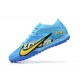 Nike Vapor 15 Academy TF Blue Black Yellow For Men Low-top Soccer Cleats