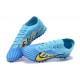 Nike Vapor 15 Academy TF Blue Black Yellow For Men Low-top Soccer Cleats