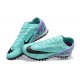 Nike Vapor 15 Academy TF LightGreen Purple Black For Men Low-top Soccer Cleats