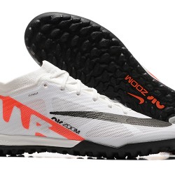 Nike Vapor 15 Academy TF White Black Orange For Men Low-top Soccer Cleats 