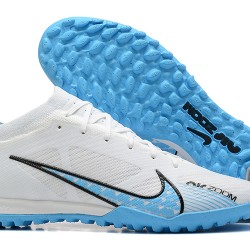Nike Vapor 15 Academy TF White Blue Black For Men Low-top Soccer Cleats 