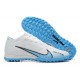 Nike Vapor 15 Academy TF White Blue Black For Men Low-top Soccer Cleats