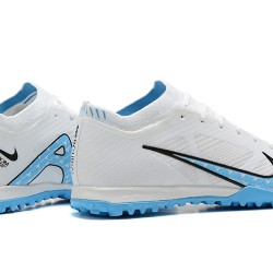 Nike Vapor 15 Academy TF White Blue Black For Men Low-top Soccer Cleats 
