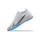 Nike Vapor 15 Academy TF White Blue Black For Men Low-top Soccer Cleats