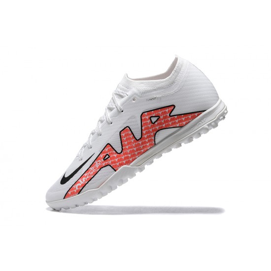 Nike Vapor 15 Academy TF White Orange For Men Low-top Soccer Cleats