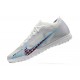 Nike Vapor 15 Academy TF White Pink Blue For Men Low-top Soccer Cleats