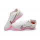 Nike Vapor 15 Academy TF White Pink Yellow For Men Low-top Soccer Cleats