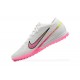 Nike Vapor 15 Academy TF White Pink Yellow For Men Low-top Soccer Cleats