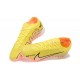 Nike Vapor 15 Academy TF Yellow Pink Black For Men Low-top Soccer Cleats