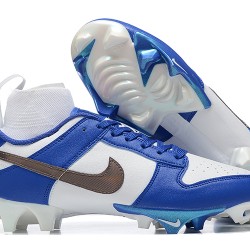 Nike Vapor Ede Dunk Panda White Blue Black For Men High-top Football Cleats 