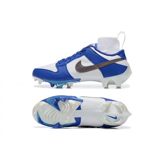 Nike Vapor Ede Dunk Panda White Blue Black For Men High-top Football Cleats