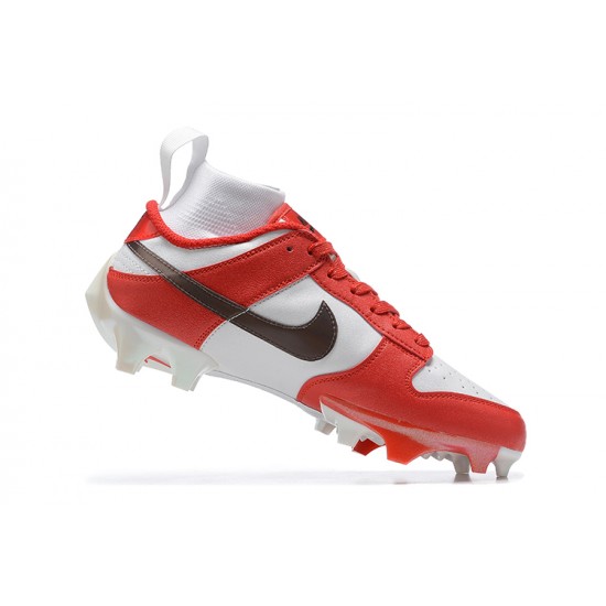 Nike Vapor Ede Dunk Panda White Red Black For Men High-top Football Cleats