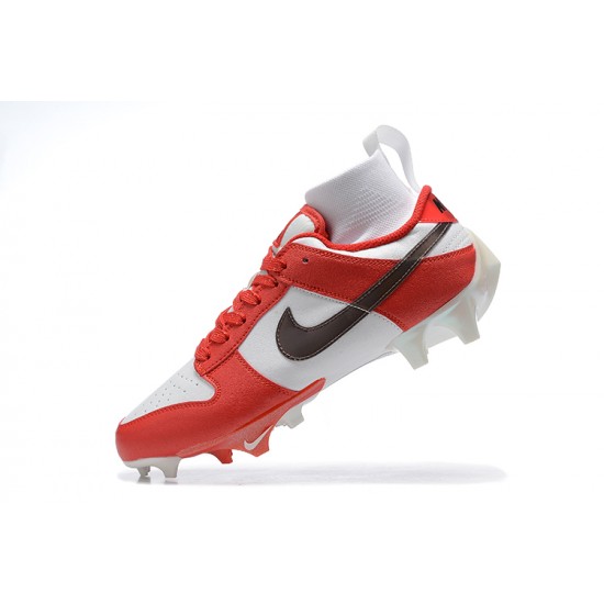 Nike Vapor Ede Dunk Panda White Red Black For Men High-top Football Cleats