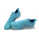 Nike Zoom Vapor 14 5 Pro TF LightBlue Orange White Low-top For Men Soccer Cleats 