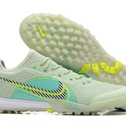 Nike Zoom Vapor 14 5 Pro TF LightGreen Yellow Black White Low-top For Men Soccer Cleats 