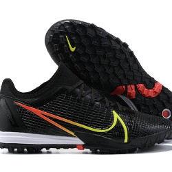 Nike Zoom Vapor 14 Pro TF Black Yellow Red White Low-top For Men Soccer Cleats 