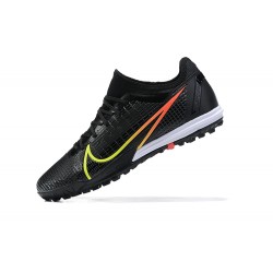 Nike Zoom Vapor 14 Pro TF Black Yellow Red White Low-top For Men Soccer Cleats 