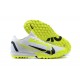 Nike Zoom Vapor 14 Pro TF White LightYellow Black Low-top For Men Soccer Cleats 