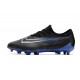 Nike Phantom GX Academy FG Blue Black Low-top Footballboots For Men