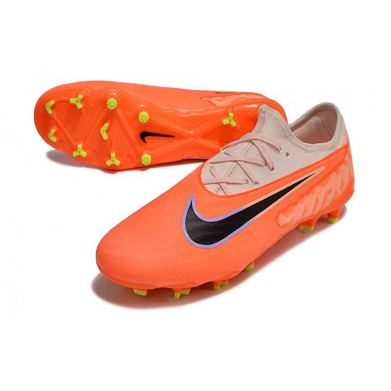 Nike Phantom GX Academy FG Pink Orange Black Low-top Footballboots For Men