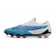 Nike Phantom GX Academy FG White Blue Pink Low-top Footballboots For Men