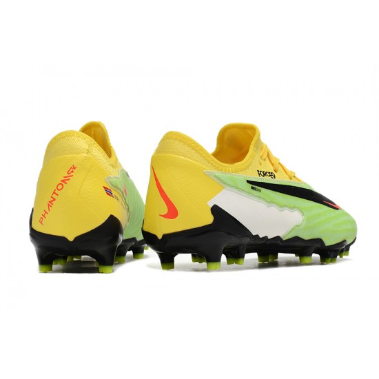 Nike Phantom GX Academy FG Yellow Green Black Low-top Footballboots For Men