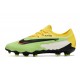 Nike Phantom GX Academy FG Yellow Green Black Low-top Footballboots For Men