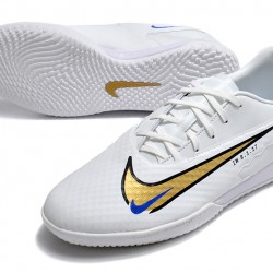 Nike Phantom GX Academy IC White Gold Black Low-top Footballboots For Men 