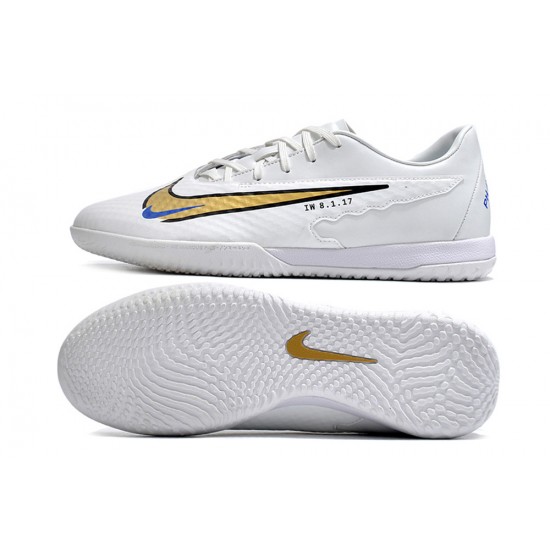 Nike Phantom GX Academy IC White Gold Black Low-top Footballboots For Men