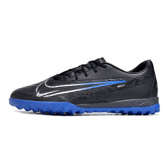 Nike Phantom GX Academy TF Black Blue White Low-top Footballboots For Men