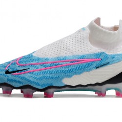Nike Phantom GX Elite DF FG White Blue Pink Footballboots For Men 