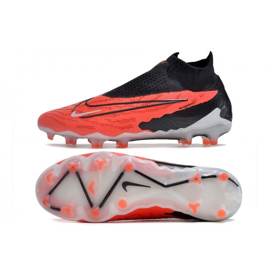 Nike Phantom GX Elite DF Link FG Black Orange High-top Footballboots For Men