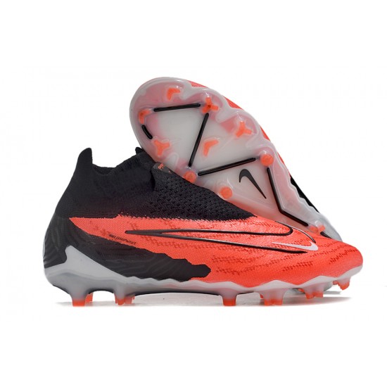 Nike Phantom GX Elite DF Link FG Black Orange High-top Footballboots For Men