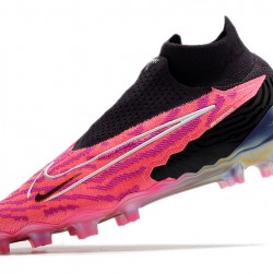 Nike Phantom GX Elite DF Link FG Black Pink High-top Footballboots For Men 