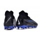 Nike Phantom GX Elite DF Link FG Black White Blue High-top Footballboots For Men