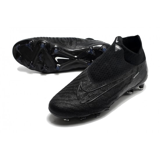 Nike Phantom GX Elite DF Link FG Black White High-top Footballboots For Men