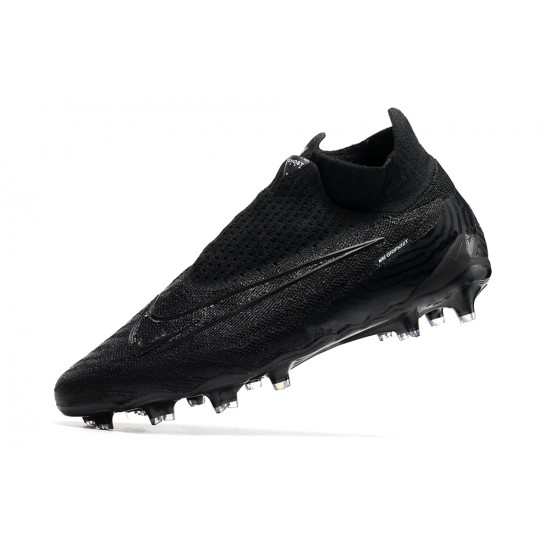 Nike Phantom GX Elite DF Link FG Black White High-top Footballboots For Men