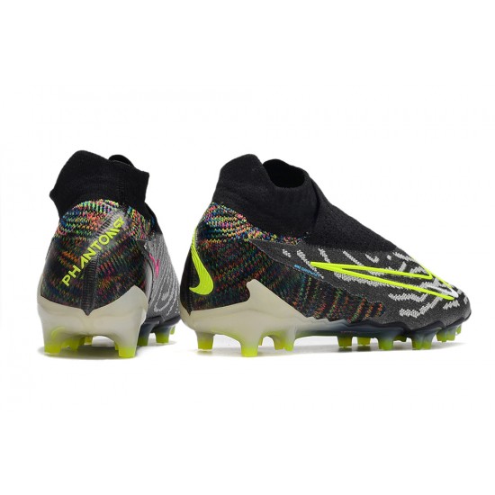 Nike Phantom GX Elite DF Link FG Black Yellow Footballboots For Men