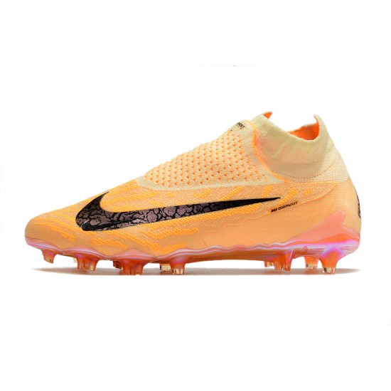 Nike Phantom GX Elite DF Link FG Orange Black High-top Footballboots For Men