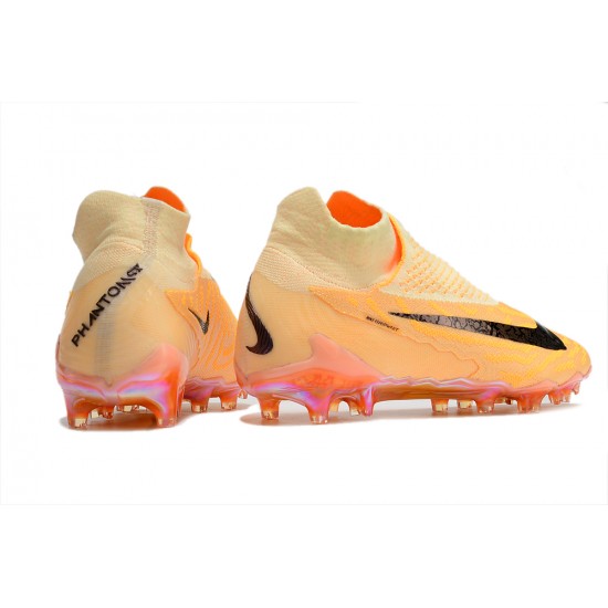 Nike Phantom GX Elite DF Link FG Orange Black High-top Footballboots For Men