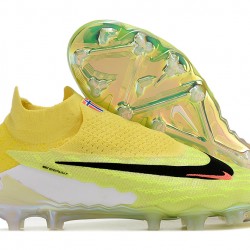 Nike Phantom GX Elite DF Link FG Yellow Green Hige-top Footballboots For Men 