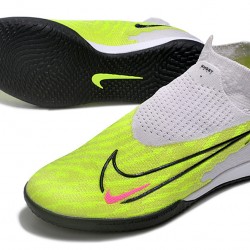 Nike Phantom GX Elite DF Link IC LightPurple Green Black Pink High-top Footballboots For Men 