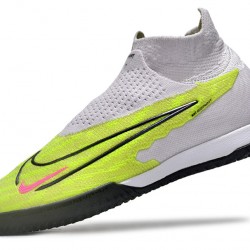 Nike Phantom GX Elite DF Link IC LightPurple Green Black Pink High-top Footballboots For Men 