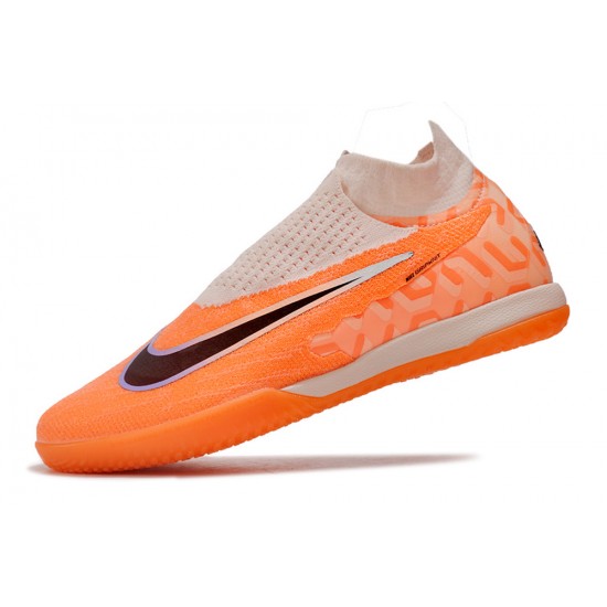 Nike Phantom GX Elite DF Link IC Orange Pink Black High-top Footballboots For Men