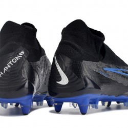 Nike Phantom- GX Elite DF Link SG Anti Clog Black Blue White High-top Footballboots For Men 