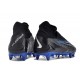 Nike Phantom- GX Elite DF Link SG Anti Clog Black Blue White High-top Footballboots For Men