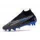 Nike Phantom- GX Elite DF Link SG Anti Clog Black Blue White High-top Footballboots For Men