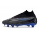 Nike Phantom- GX Elite DF Link SG Anti Clog Black Blue White High-top Footballboots For Men