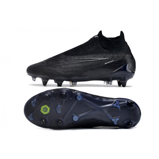 Nike Phantom- GX Elite DF Link SG Anti Clog Blang Blue Gray High-top Footballboots For Men